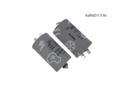 kondenzátor SC1121, 6 uF, 450-500 V (2 x faston + šroub)